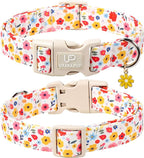 Floral Dog Collar, UP URARA PUP Colorful Floral Adjustable Pet Collar - Image 2