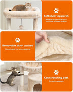 SYANDLVY Small Cat Tree for Indoor Cats, Kittens Condo - Image 4