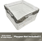 PJYuCien Dog Playpen Mesh Top Cover, Fits 36 Inch 4 Panels Regular Square - Image 2