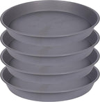 4 Pack of 18 19 inch Plant Saucer Round, Deep Plant Saucers by Bleuhome