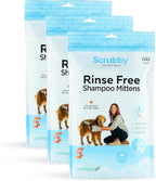 No Rinse Pet Wipes | Rinse Free Shampoo Mittens | Dogs & Cats | Bath Wipes by Unknown