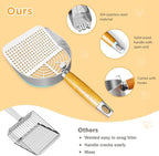 Stainless Steel Litter Scoop, Kitty Litter Scooper, Metal Cat Litter Scoop - Image 3