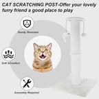 Cat Scratching Post 34 Inches Heavy Duty and Thicker Cat Scratching Post Sisal - Image 5