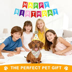 Dog First Birthday Party Decorations, Adjustable Dog Bandana Set - Image 7