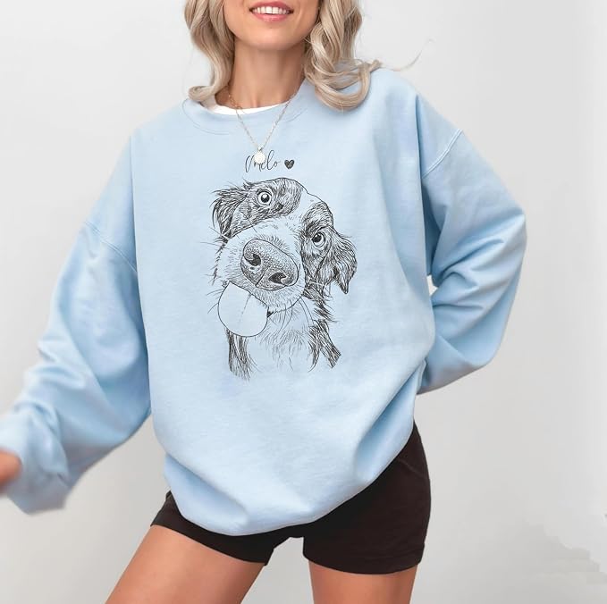 Custom Pet Sweatshirts with Photo and Name, Personalized Dog Sweatshirt - Image 4