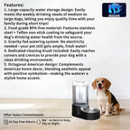 Sfozstra Large Dog Water Dispenser: 8L Large Capacity Gravity Water Feeder - Image 2