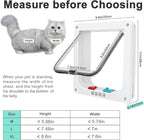 Safety Pet Door with 4 Way Lock, Weatherproof Cat Flap - Image 4