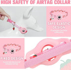 BINGPET AirTag Cat Collar with Bells, Upgraded Safety Elastic Cat Collar with - Image 3