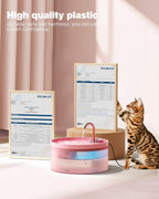 Pink Cat Water Fountain:with 6 Carbon Filters + 3 Sponge Filters - Image 5
