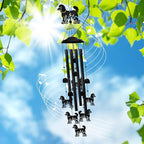 Poodle Wind Chimes for Garden, 34.6 Inch Weather-Resistant Metal Windchime - Image 9