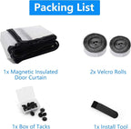 RELIANCER Magnetic Thermal Insulated Door Curtain, Waterproof EVA Door Cover - Image 8
