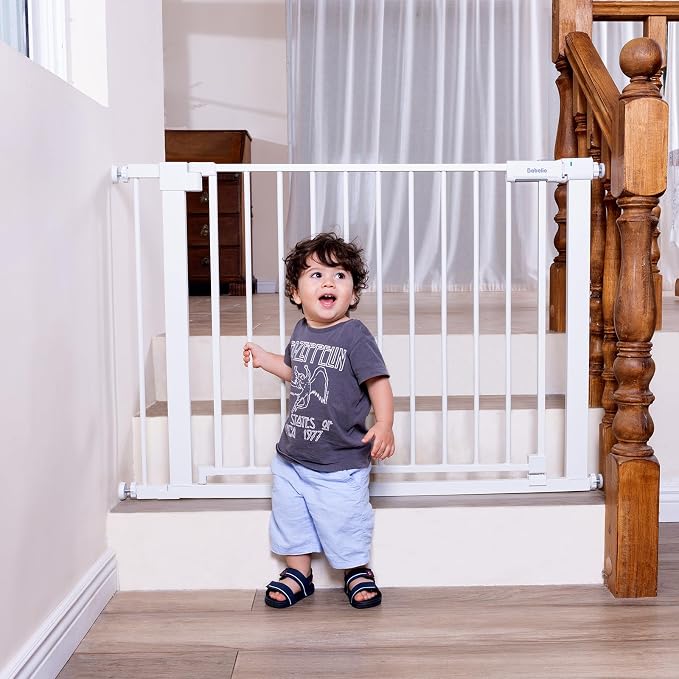 BABELIO Baby Gate for Doorways and Stairs, 41-46" Pet Gate by BABELIO
