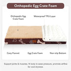 Waterproof Orthopedic Dog Bed for Large Medium Sized Dogs 35x22 Inch - Image 2