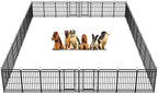Heavy Duty Dog Playpen: 32 Steel Panels 40" Height, Square Steel Pipe by Committedtobetterpetlife
