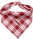Lionet Paws Christmas Dog Bandana Washable Cotton Handkerchief Scarf Triangle by lionetpaws