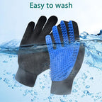 GJEASE Cat Grooming Glove Brush, Pet Hair Remover Tool, Reusable Dog Hair Fur - Image 6