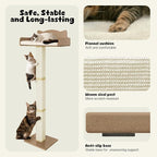 Cat Window Perch with Thick Sisal Scratching Post, Cats Hammock - Image 4