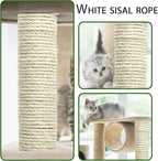 Natural Sisal Rope 8mm 98-Feet for Cat Scratching Post Tree Tower Replacement - Image 2