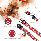 2 Pack Christmas Cat Collars Breakaway - Image 3