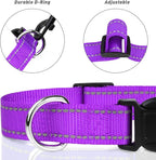 TagME Reflective Nylon Dog Collars, Adjustable Classic Pet Collar - Image 3