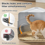 XL Stainless Steel Corner Cat Litter Box - Image 7