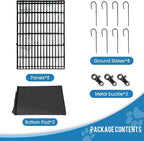 Peekaboo Pet Playpen Dog Fence Foldable Metal Dog Pen Wire Exercise Puppy Play - Image 6