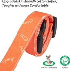 Cotton Handmade Dog Collar Cute and Distinctive Patterns Orange Fish - Image 4