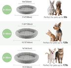 LESYPET Round Cat Bed for Cats Small Dogs - Image 5