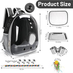 Bird Backpack Carrier, Travel Bird Cage - Image 2