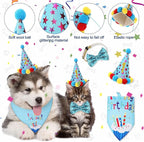 Dog Birthday Decorations, Puppy Birthday Party Outfits, Birthday Hat, Bow Tie - Image 2