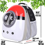 Front Expandable Cat Backpack Carrier, Fit up to 20 lbs, Space Capsule - Image 2