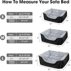 JOEJOY Rectangle Dog Bed for Large Medium Small Dogs - Image 4