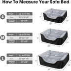 JOEJOY Rectangle Dog Bed for Large Medium Small Dogs - Image 4