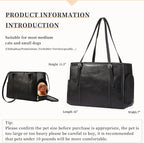 Fashion Dog Purse Pet Carrier Leather Bag - Image 2