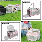 Airline Approved Pet Carrier for Cats and Small Dogs up to 15 lbs, Breathable - Image 3