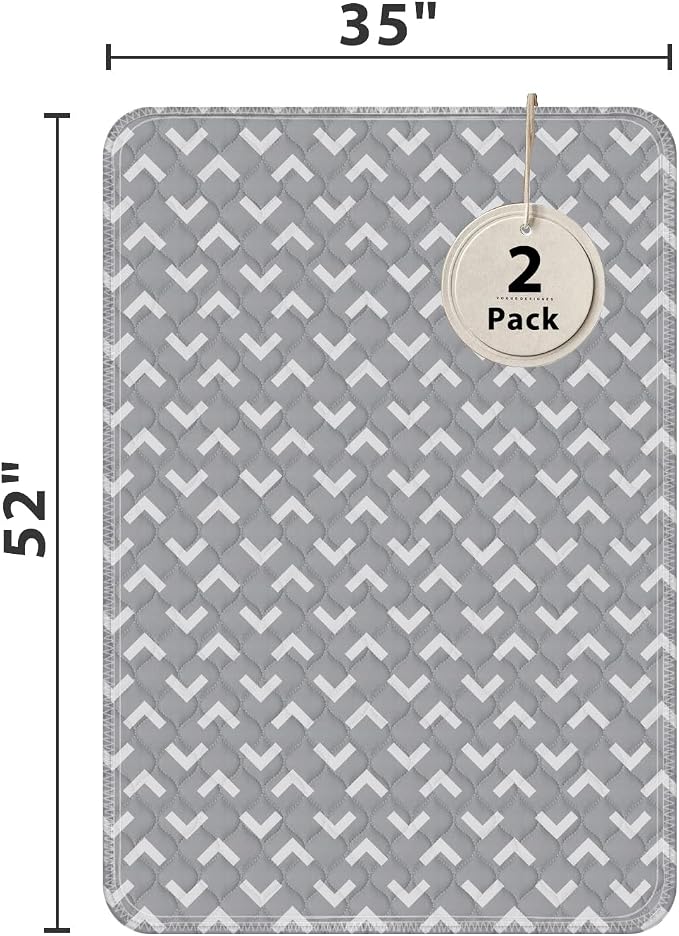 Non-Slip Bed Pads for Incontinence Washable, Waterproof Bed Pads, Bed Wetting - Image 2