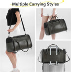 Stylish Leather Pet Carrier for Small Dogs and Cats Up to 15 lbs, Airline - Image 5