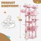 SHA CERLIN 81in Multi-Level Tall Cat Tree Tower - Image 2
