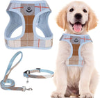 PUPTECK Adjustable Dog Harness Collar and Leash Set Step in No Pull Pet Harness by PUPTECK