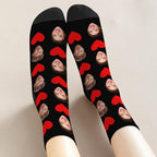 D-Story Custom Face Socks, Personalized Photo Picture on Socks, Unisex Athletic - Image 7