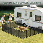 Metal Dog Fence Outdoor for Yard Indoor Dog Playpen 40" Height 24 Panels - Image 6
