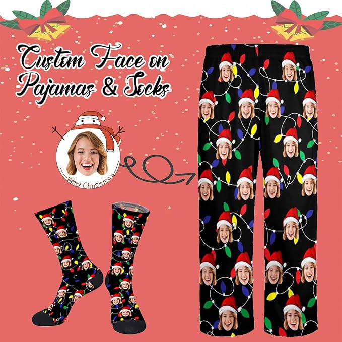 Custom Pajamas Pants with Photo - Image 2