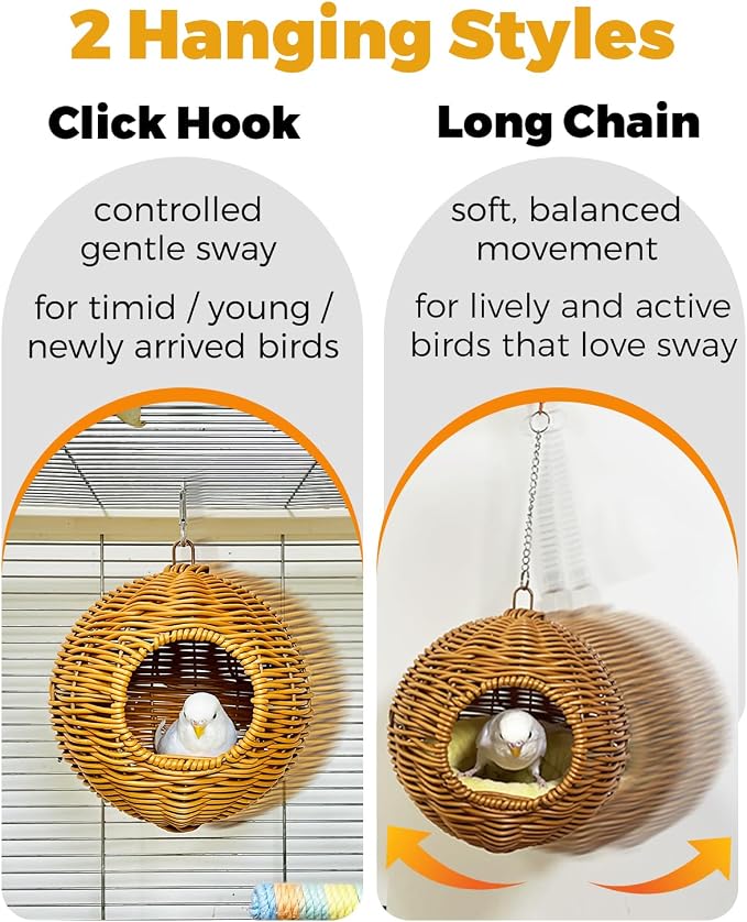 Chewproof Steel Frame Bird Nest - Image 2