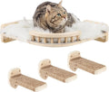 Large Cat Shelves with 3 Steps, Wall Mounted Cat Climbing Shelf with Plush by CoolEx