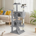 DUMOS 54-inch Indoor Cat Tree Tower –Multi-Level Pet House - Image 5
