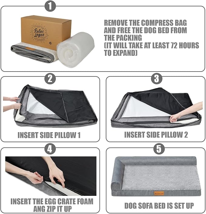 Patas Lague Orthopedic Jumbo Dog Bed - Image 8
