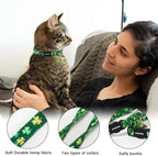 2 Pack St.Patrick's Day Kitten Collars, DOGWONG Cute Shamrock Breakaway Kitty - Image 2