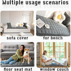 Sofa Cover Fuzzy Couch Cover for Pet, Couch Covers for Dogs Washable Non-Slip - Image 6