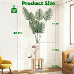82.7'' Tall Modern Cat Tree for Indoor Cats, Artificial Areca Palm Tree Cat - Image 2