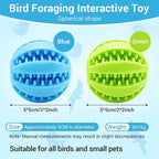 2 Pcs Parrot Feeder Chew Toy Balls, Bird Foraging Interactive Toys, Suitable - Image 2